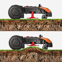 WORX Landroid M WR142E robotická sekačka aku sekačka na trávu pro zahrady do 700 m2, samojízdná sekačka pro úhledné sekání trávn